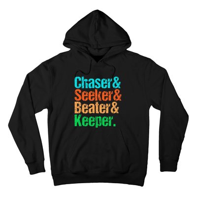 Quadball Positions Chaser Seeker Beater Keeper Hoodie