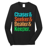 Quadball Positions Chaser Seeker Beater Keeper Long Sleeve Shirt