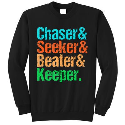 Quadball Positions Chaser Seeker Beater Keeper Sweatshirt