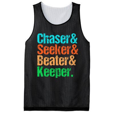 Quadball Positions Chaser Seeker Beater Keeper Mesh Reversible Basketball Jersey Tank