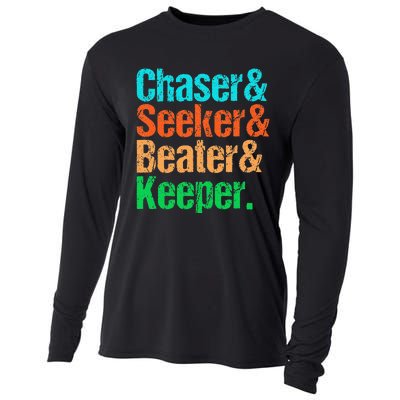 Quadball Positions Chaser Seeker Beater Keeper Cooling Performance Long Sleeve Crew