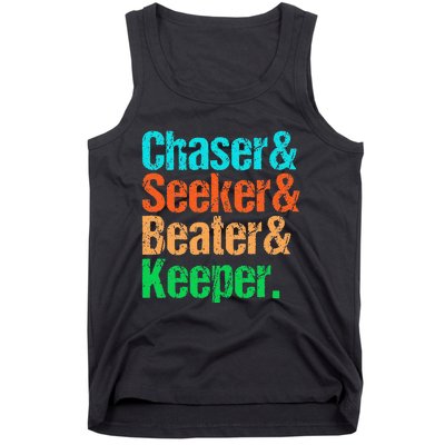 Quadball Positions Chaser Seeker Beater Keeper Tank Top