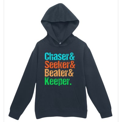 Quadball Positions Chaser Seeker Beater Keeper Urban Pullover Hoodie