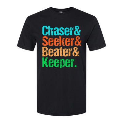 Quadball Positions Chaser Seeker Beater Keeper Softstyle CVC T-Shirt