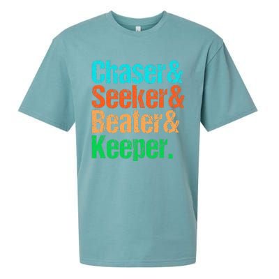 Quadball Positions Chaser Seeker Beater Keeper Sueded Cloud Jersey T-Shirt