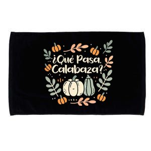 Que Pasa Calabaza Halloween Spanish Teacher Microfiber Hand Towel