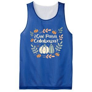 Que Pasa Calabaza Halloween Spanish Teacher Mesh Reversible Basketball Jersey Tank