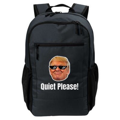 Quiet Please Donald Trump & Kamala Harris Debate Daily Commute Backpack