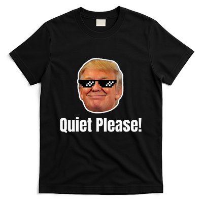 Quiet Please Donald Trump & Kamala Harris Debate Funny Meme T-Shirt