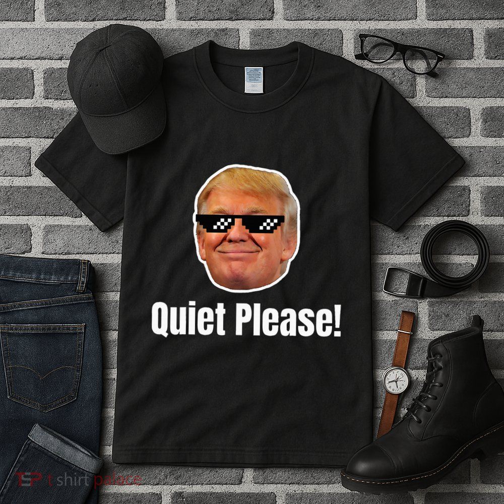 Quiet Please Donald Trump & Kamala Harris Debate Funny Meme Tall T-Shirt