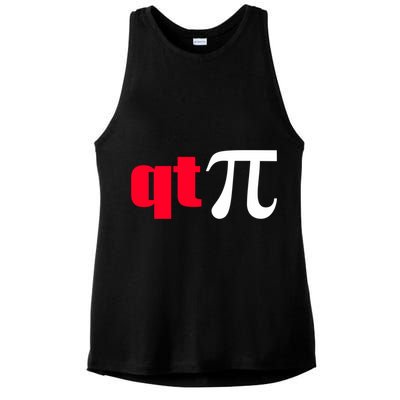 Qt Pi Funny Pi Math Nerdy Geek Humor Pi Day Cool Humor Great Gift Ladies PosiCharge Tri-Blend Wicking Tank