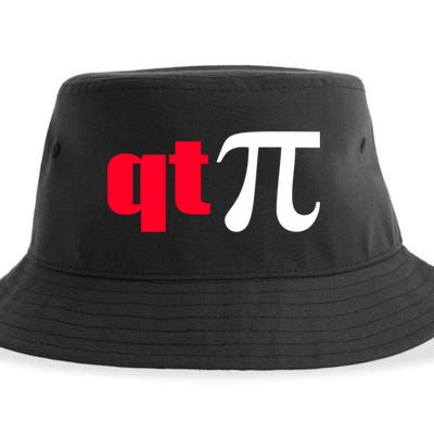 Qt Pi Funny Pi Math Nerdy Geek Humor Pi Day Cool Humor Great Gift Sustainable Bucket Hat