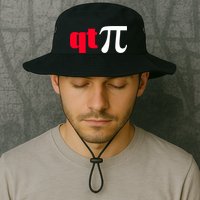 Qt Pi Funny Pi Math Nerdy Geek Humor Pi Day Cool Humor Great Gift Bucket Hat