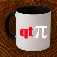 Qt Pi Funny Pi Math Nerdy Geek Humor Pi Day Cool Humor Great Gift Mug