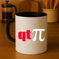 Qt Pi Funny Pi Math Nerdy Geek Humor Pi Day Cool Humor Great Gift Mug