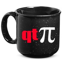 Qt Pi Funny Pi Math Nerdy Geek Humor Pi Day Cool Humor Great Gift 15oz Campfire Ceramic Mug