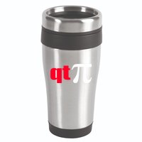 Qt Pi Funny Pi Math Nerdy Geek Humor Pi Day Cool Humor Great Gift 16oz Travel Tumbler
