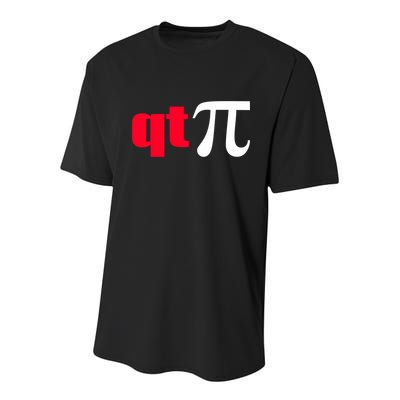 Qt Pi Funny Pi Math Nerdy Geek Humor Pi Day Cool Humor Great Gift Youth Performance Sprint T-Shirt