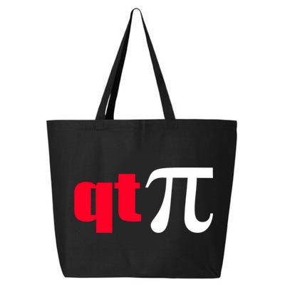 Qt Pi Funny Pi Math Nerdy Geek Humor Pi Day Cool Humor Great Gift 25L Jumbo Tote