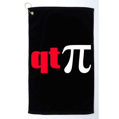 Qt Pi Funny Pi Math Nerdy Geek Humor Pi Day Cool Humor Great Gift Golf Towel
