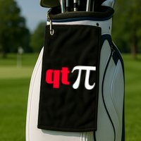 Qt Pi Funny Pi Math Nerdy Geek Humor Pi Day Cool Humor Great Gift Golf Towel