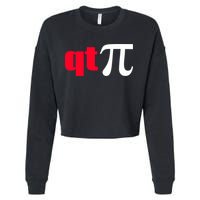 Qt Pi Funny Pi Math Nerdy Geek Humor Pi Day Cool Humor Great Gift Cropped Pullover Crew