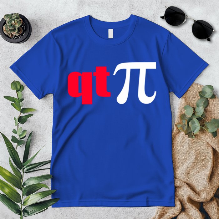 Qt Pi Funny Pi Math Nerdy Geek Humor Pi Day Cool Humor Great Gift Premium T-Shirt