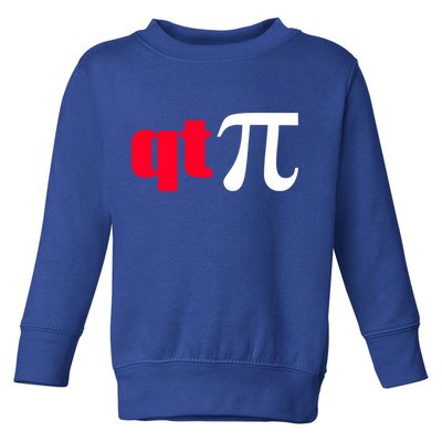 Qt Pi Funny Pi Math Nerdy Geek Humor Pi Day Cool Humor Great Gift Toddler Sweatshirt