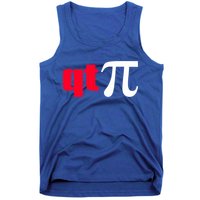 Qt Pi Funny Pi Math Nerdy Geek Humor Pi Day Cool Humor Great Gift Tank Top