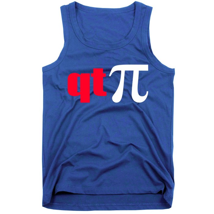 Qt Pi Funny Pi Math Nerdy Geek Humor Pi Day Cool Humor Great Gift Tank Top