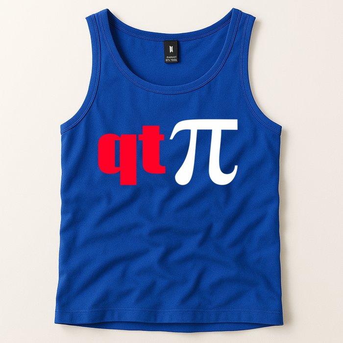 Qt Pi Funny Pi Math Nerdy Geek Humor Pi Day Cool Humor Great Gift Tank Top