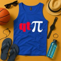 Qt Pi Funny Pi Math Nerdy Geek Humor Pi Day Cool Humor Great Gift Tank Top