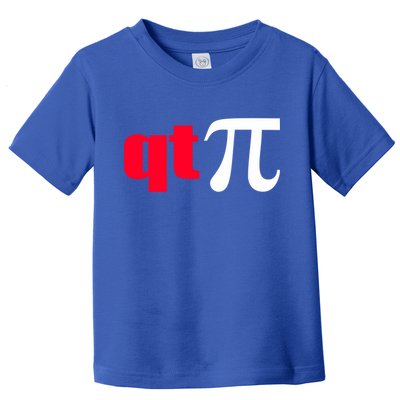Qt Pi Funny Pi Math Nerdy Geek Humor Pi Day Cool Humor Great Gift Toddler T-Shirt