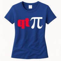 Qt Pi Funny Pi Math Nerdy Geek Humor Pi Day Cool Humor Great Gift Womens T-Shirt