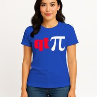Qt Pi Funny Pi Math Nerdy Geek Humor Pi Day Cool Humor Great Gift Womens T-Shirt