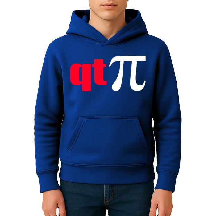 Qt Pi Funny Pi Math Nerdy Geek Humor Pi Day Cool Humor Great Gift Kids Hoodie
