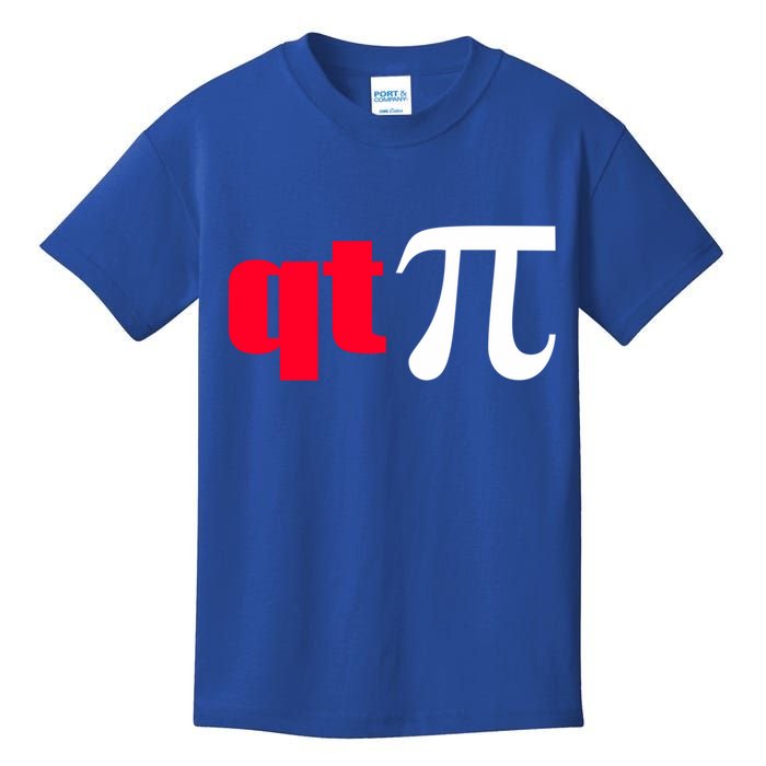 Qt Pi Funny Pi Math Nerdy Geek Humor Pi Day Cool Humor Great Gift Kids T-Shirt