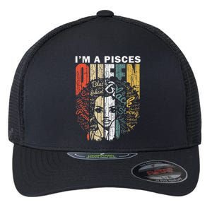 Queen Pisces Gifts for Wo February March Bday Flexfit Unipanel Trucker Cap