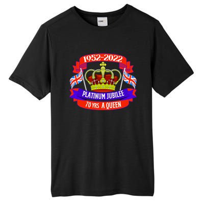 Queens Platinum Jubilee Cool Gift Queen Jubilee Union Jack Gift Funny Gift Tall Fusion ChromaSoft Performance T-Shirt