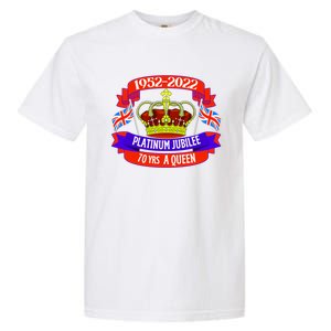 Queens Platinum Jubilee Cool Gift Queen Jubilee Union Jack Gift Funny Gift Garment-Dyed Heavyweight T-Shirt