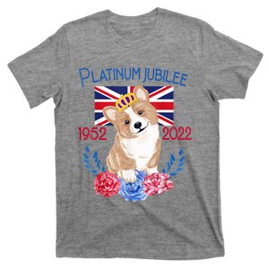 Queen's Platinum Jubilee 2022 British Monarch Queen Corgi T-Shirt