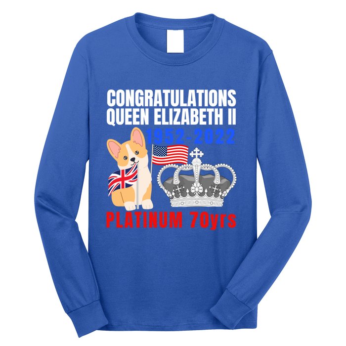 Queens Platinum Jubilee Gift Queen Platinum Jubilee Gift Long Sleeve Shirt