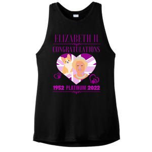 Queens Platinum Jubilee Cool Gift Queen Platinum Jubilee Gift Ladies PosiCharge Tri-Blend Wicking Tank