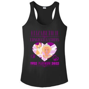 Queens Platinum Jubilee Cool Gift Queen Platinum Jubilee Gift Ladies PosiCharge Competitor Racerback Tank