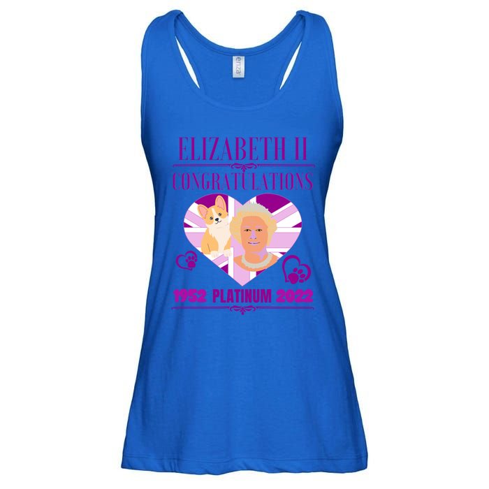 Queens Platinum Jubilee Cool Gift Queen Platinum Jubilee Gift Ladies Essential Flowy Tank