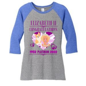 Queens Platinum Jubilee Cool Gift Queen Platinum Jubilee Gift Women's Tri-Blend 3/4-Sleeve Raglan Shirt