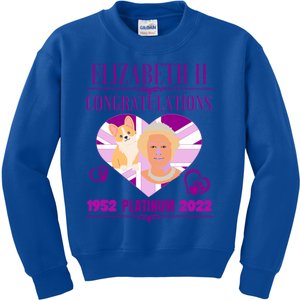 Queens Platinum Jubilee Cool Gift Queen Platinum Jubilee Gift Kids Sweatshirt