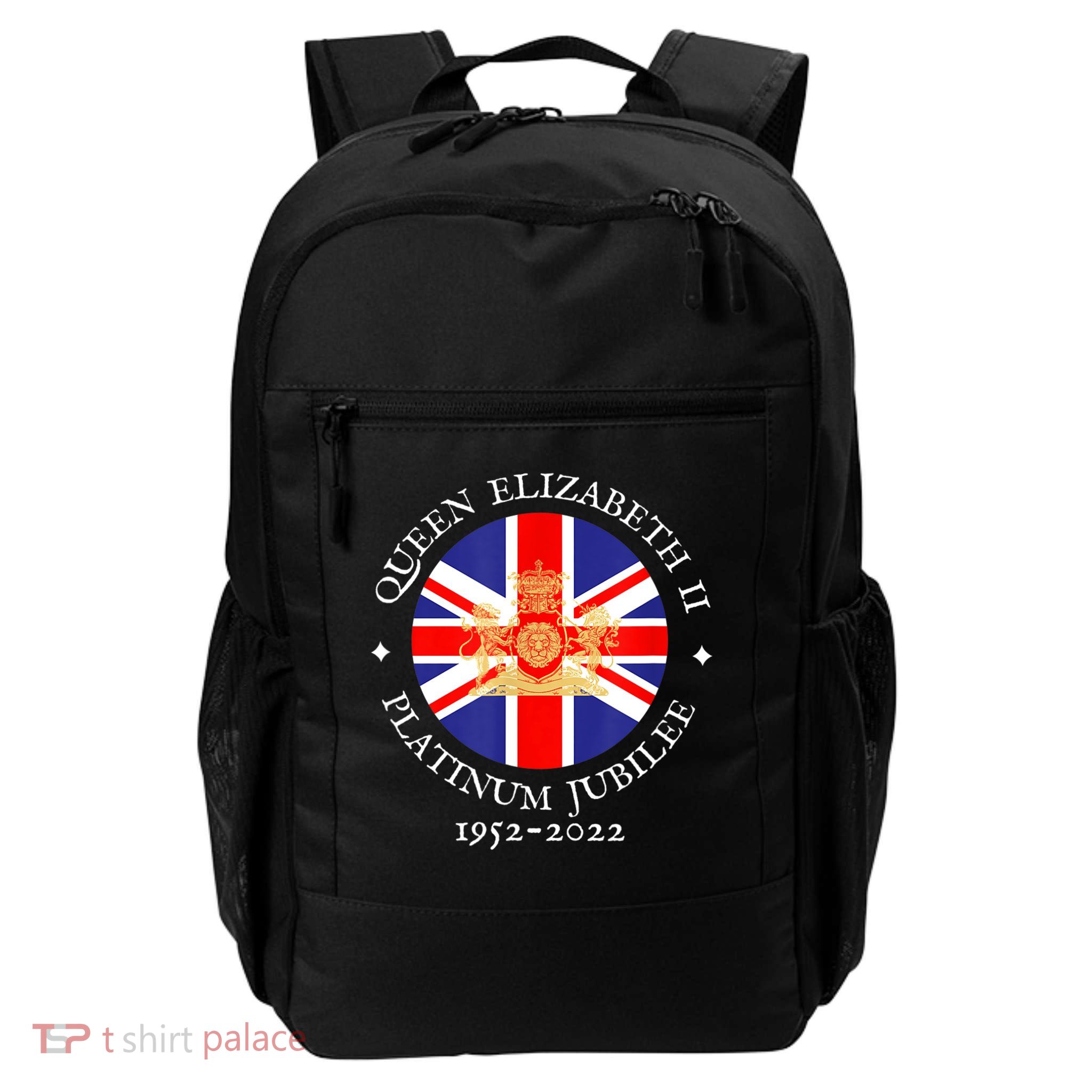 QUEEN'S PLATINUM JUBILEE, ROYAL CREST, UK GB UNION JACK FLAG Daily Commute Backpack
