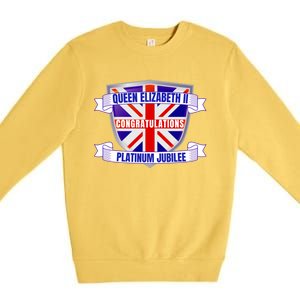 Queens Platinum Jubilee Gift Queen Platinum Jubilee Gift Premium Crewneck Sweatshirt