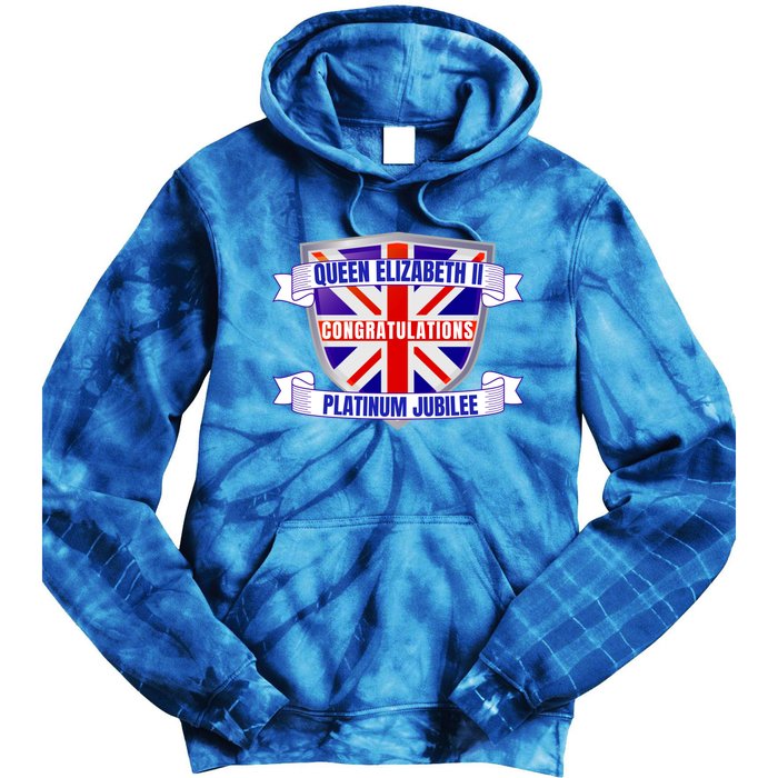 Queens Platinum Jubilee Gift Queen Platinum Jubilee Gift Tie Dye Hoodie